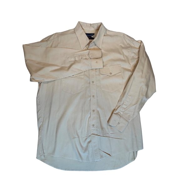 Wrangler Mens Long Sleeve Mid Weight X-Long Tails 17.5-35 Button Down Shirt - Picture 2 of 6